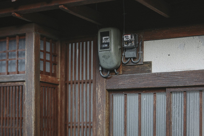 昔の日本住宅のジオラマ 物悲し