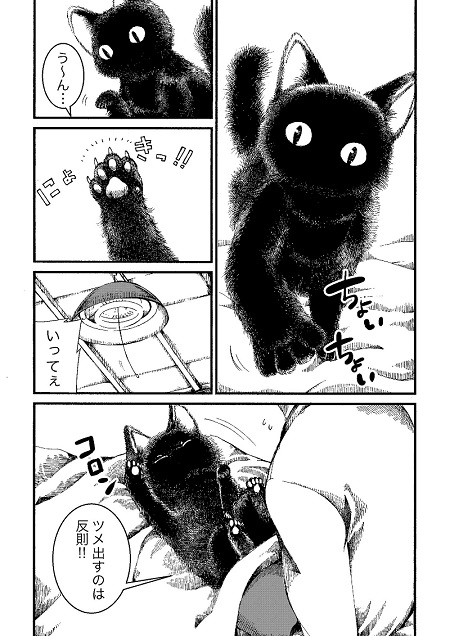 黒猫ラッタと猫のヒト