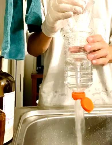 醤油 めんつゆ ボトル 洗う 速く 水を抜く 方法