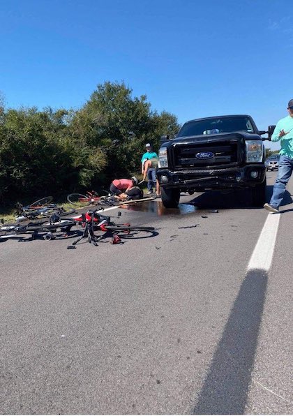 自転車 サイクリスト ピックアップトラック 事故 事件 ローリングコール