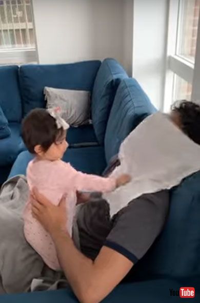Toddler Reacts To Dad's Clean Shaved Face - 1249035