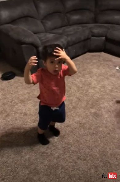 Kid Bangs His Head on the Floor While Imitating his Sister Trying to Frontflip - 1218689