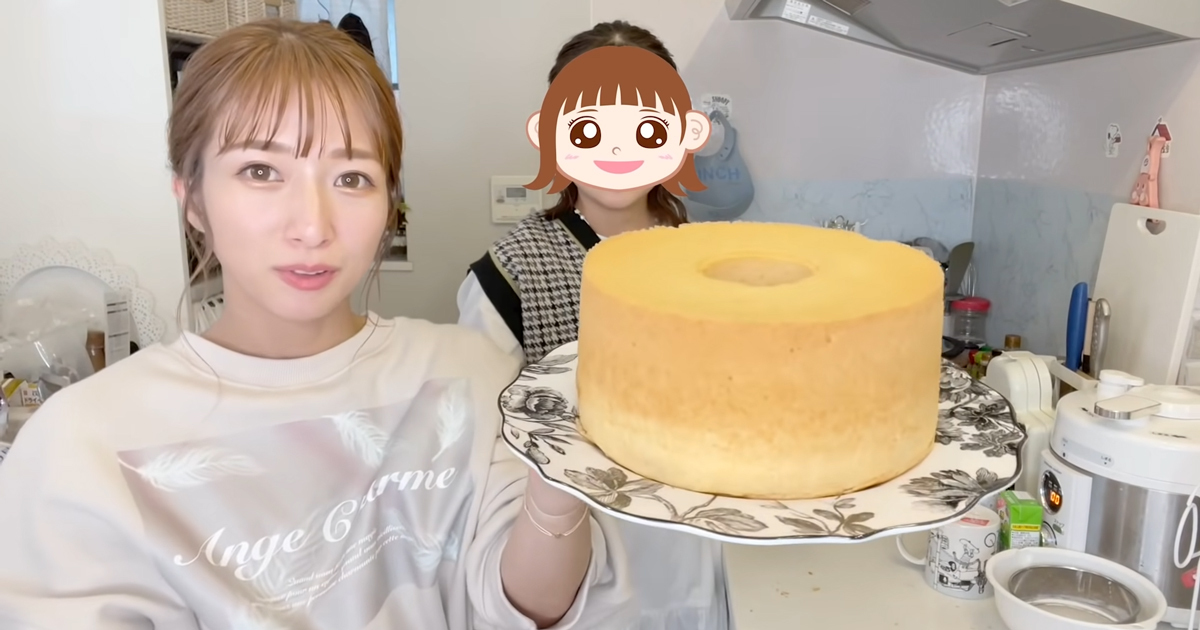 辻希美 人気沸騰の中2長女 とシフォンケーキ作り プロ並みに凄い こんな親子になりたい と大反響 1 2 ページ ねとらぼ