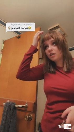 uGirl Cutting Fake Bangs Realizes She is Also Cutting Her Hair || ViralHogv