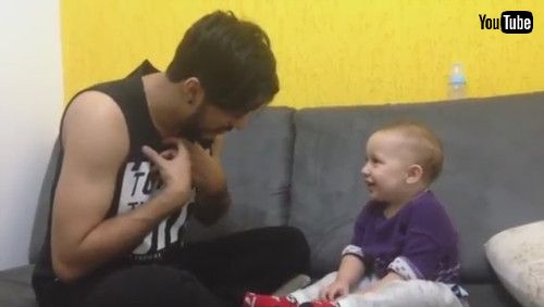 uCute Baby Interrupts Father Trying to Sing || ViralHogv