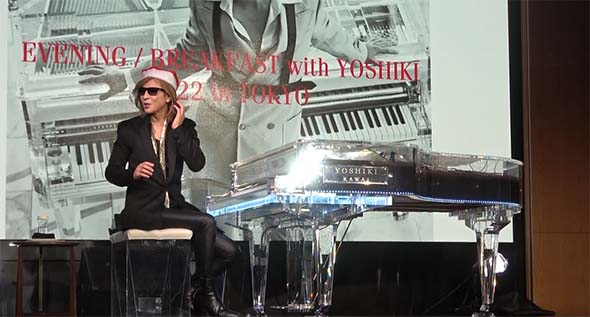  X JAPAN  YOSHIKI ピアノ クリスタル KAWAI ディナーショー