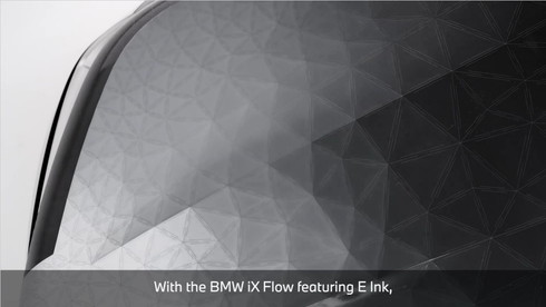 BMW iX Flow featuring E Ink