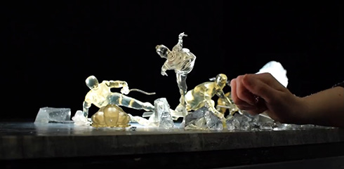 CGじゃないだと……？　3Dプリンタを駆使、コマ撮りで撮影されたBBCの冬季五輪プロモがすごい