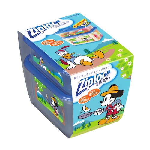 旭化成ホームプロダクツ Ziploc ディズニー 数量限定 ミッキーマウス ピクニック ハイキング お弁当 コンテナー