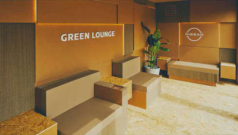 東名海老名SAに設置するEVオーナー専用ラウンジ「GREEN LOUNGE」