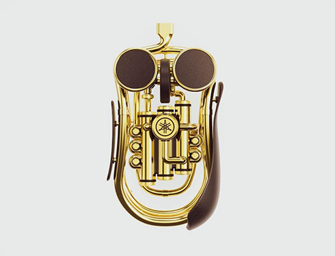 金管楽器やエンジンモーターがモチーフ　ヤマハが考案したマウスのデザインがかっこいい