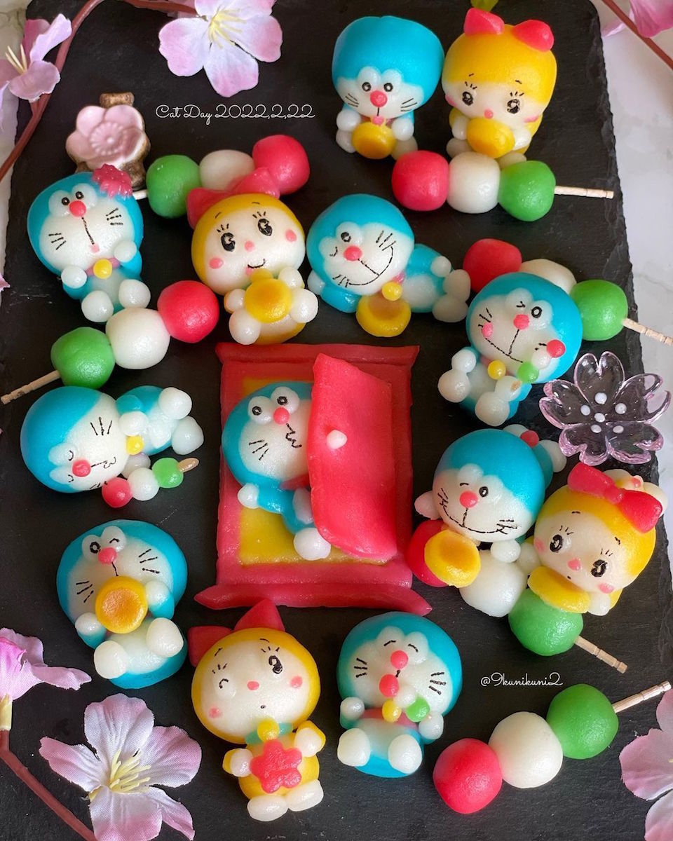 ドラえもん ドラミちゃんがカラフルな 花見団子 に 立体的に表現した 花よりどら焼き なドラちゃんがかわいい 1 2 ページ ねとらぼ