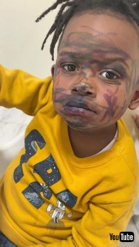 uChild with Marker on His Face Plays Innocent || ViralHogv