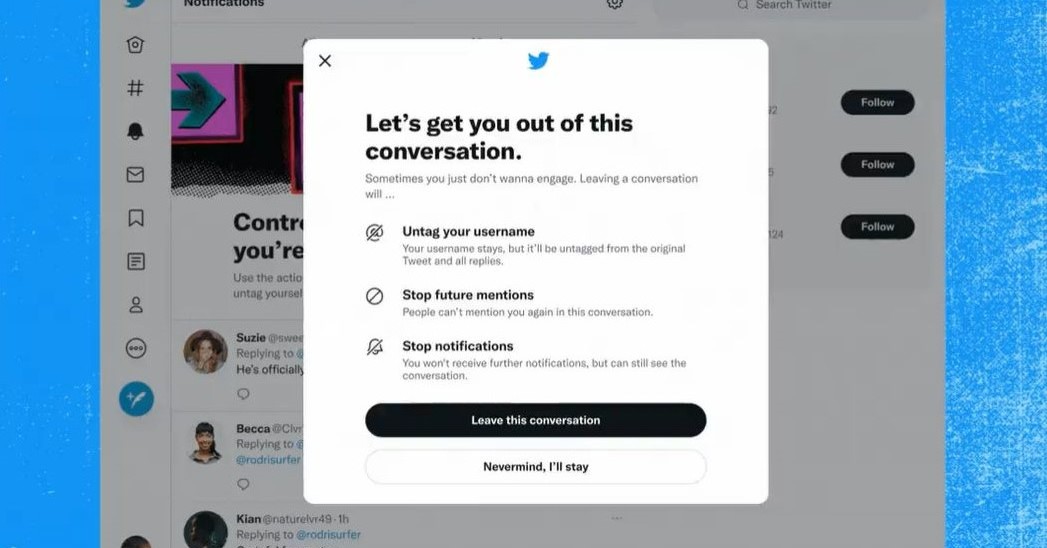 Twitterの巻き込みリプから脱出できるぞ 一部のユーザーに 会話から退出する 機能をテスト実装 1 2 ページ ねとらぼ Twitterの巻き込みリプから脱出できるぞ 一部のユーザーに 会話から退出する 機能をテスト実装 1 2 ページ ねとらぼ