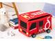 子どものおもちゃ箱に良さそう　走る「消防車」収納ボックス付き「はたらくくるま」書籍が4月14日発売