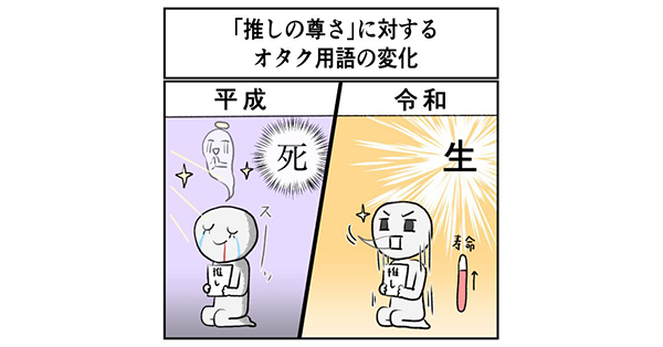 平成と令和のオタクの 推しの尊さ 表現の違いって オタクあるある な言い回しが話題に 1 2 ページ ねとらぼ