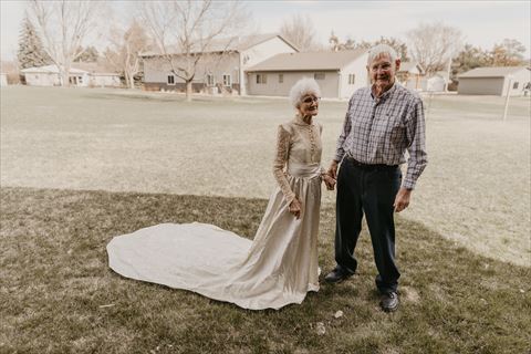 結婚70年 記念写真