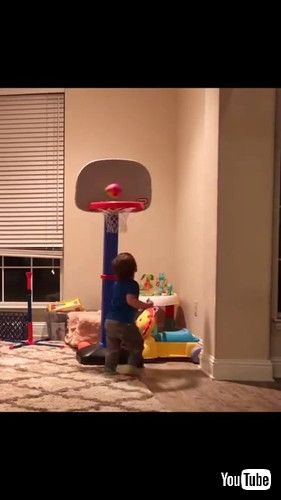 uToddler Shoots Mind-Blowing Basketball Trickshots - 1283858v
