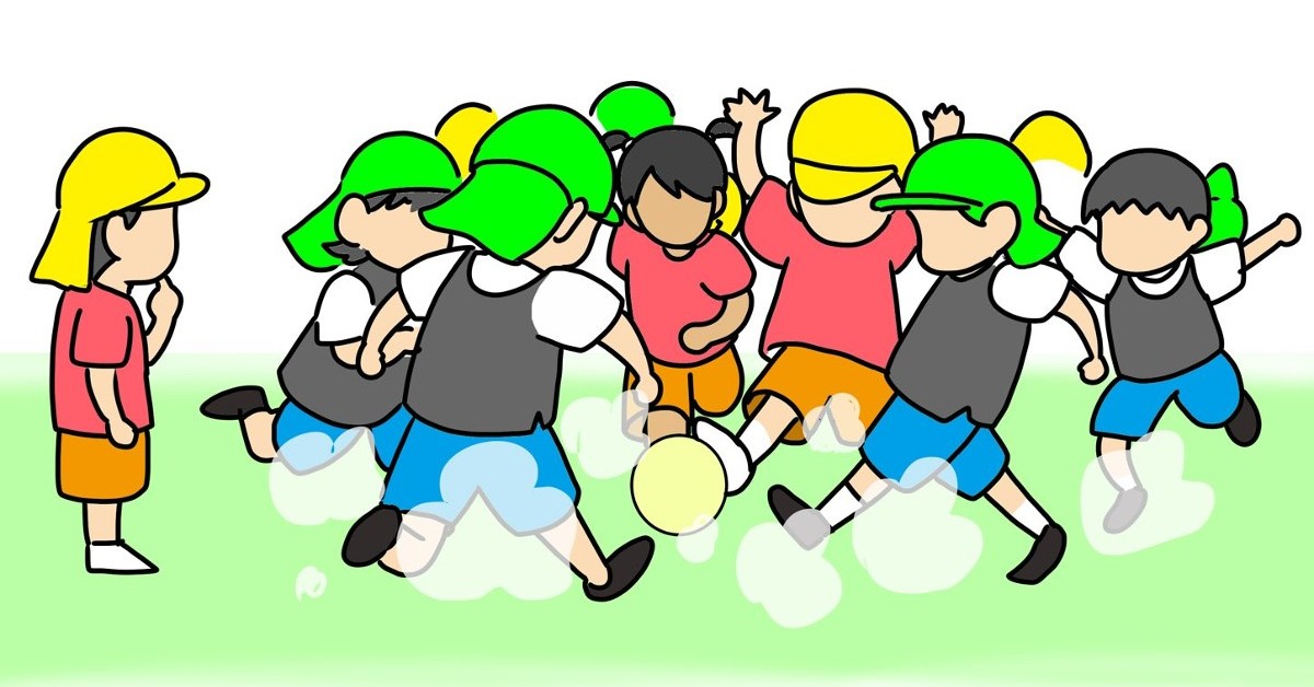 試合中に休憩 ボールに座っちゃう ちびっ子サッカー大会を描いたイラストが 癒やされる と大反響 1 2 ページ ねとらぼ