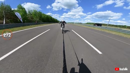 自転車 世界最速 ギネス・ワールド・レコーズ けん引 時速272キロ