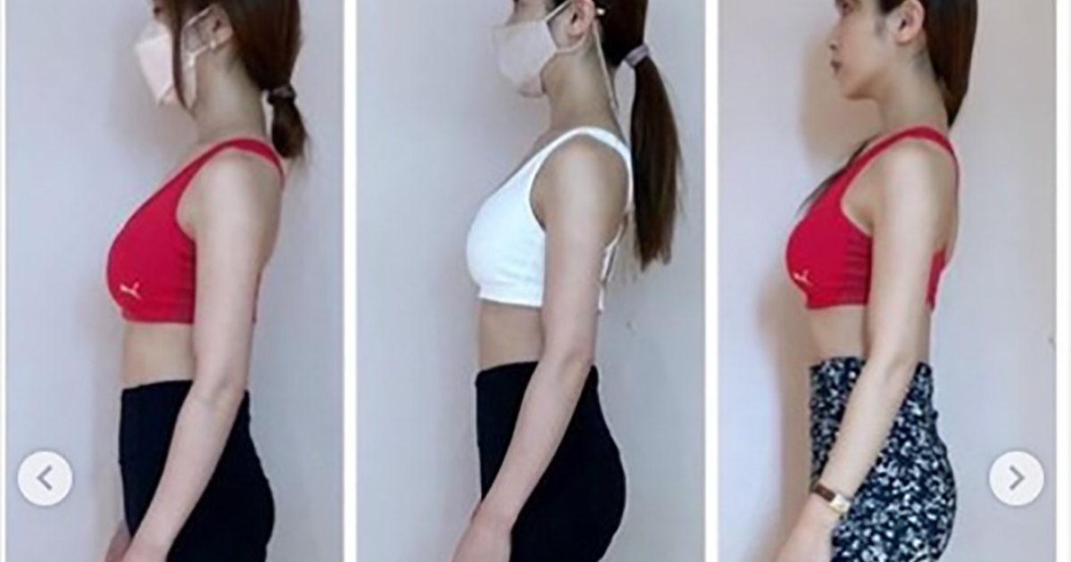 舟山久美子 体重にとらわれない産後ダイエットに成功 ビフォーアフターに 1か月でこの変化凄すぎ お尻の位置も違う 1 2 ページ ねとらぼ