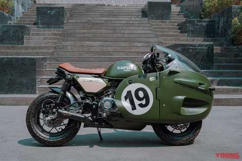 ドラゴンボールの、あの「ブルマのバイク」だぁぁ！　ガネーシャカスタムからコンプリートカスタム車として登場する「MONKEY RACER REPLICA GANESHA by Note GC-M00C」