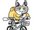 仕事猫が“ながら運転”してる!?　埼玉県警「自転車の交通ルール」注意喚起イラストが話題、話を聞いた