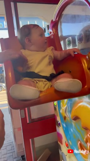 Baby Girl Giggles and Laughs on First Ride Experience || ViralHog