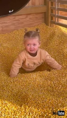 uGirl Going Down Slide Has Rough Landing in Corn || ViralHogv