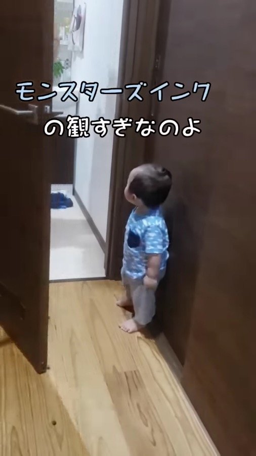 モンスターズ インク に憧れた赤ちゃん お家のドアを開けると サリーが出てこずしょんぼりする姿と中にいたパパの温度差に笑ってしまう 1 2 ページ ねとらぼ