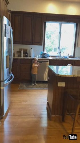 uToddler Brothers Make a Mess in the Kitchen With Peanut Butter - 1361440v