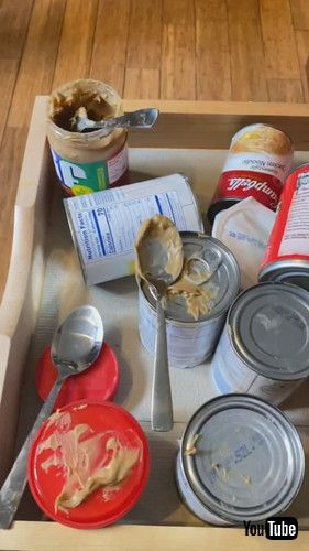 uToddler Brothers Make a Mess in the Kitchen With Peanut Butter - 1361440v