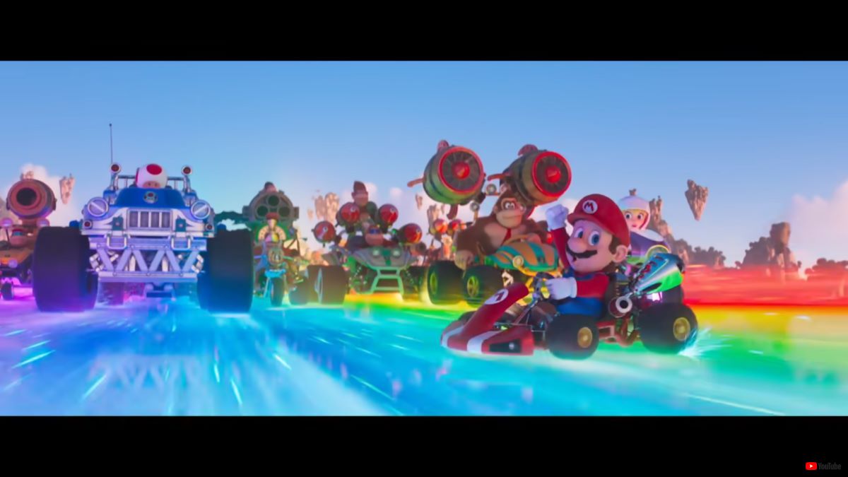 レインボーロードでマリオカート マリオ映画 新予告でドンキーコング ヨッシー登場に声優が宮野真守でネット大興奮 1 2 ページ ねとらぼ