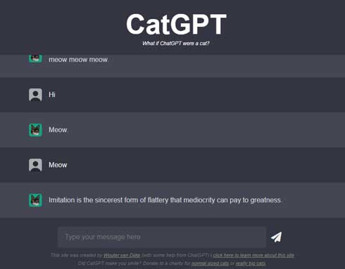 L CatGPT b `bg ChatGPT l^ Meow L