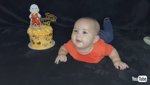 uBaby Rolls Headfirst into Birthday Cake || ViralHogv