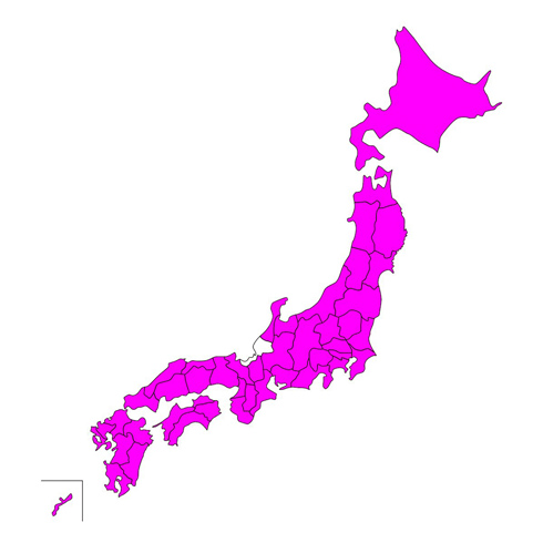 日本地図で「イオンがある都道府県」に色を塗ったら……　その結果に「マジで!?」「全国にあるのかと思ってた」と驚きの声