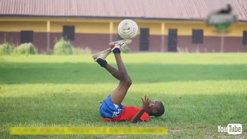 uLittle Boy Displays Wonderful Freestyle Tricks With Football - 1417499v