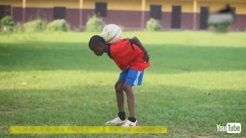 uLittle Boy Displays Wonderful Freestyle Tricks With Football - 1417499v