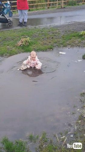 uDaughters First Big Puddle || ViralHogv