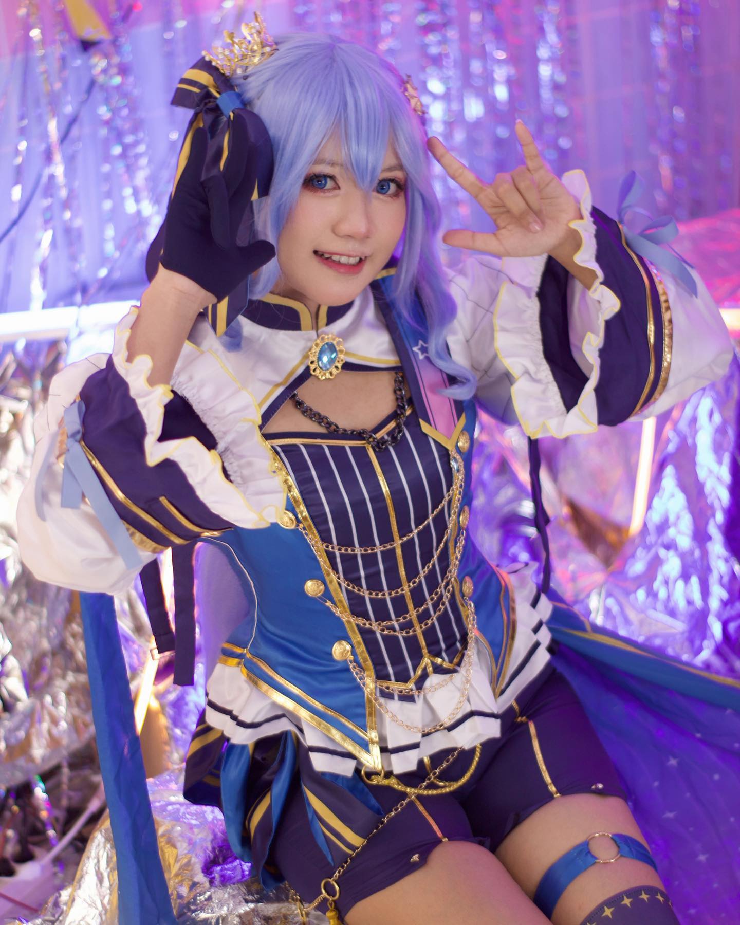 ホロライブ】星街すいせい W○RK MV 衣装 コスプレ(追加オプション有り)