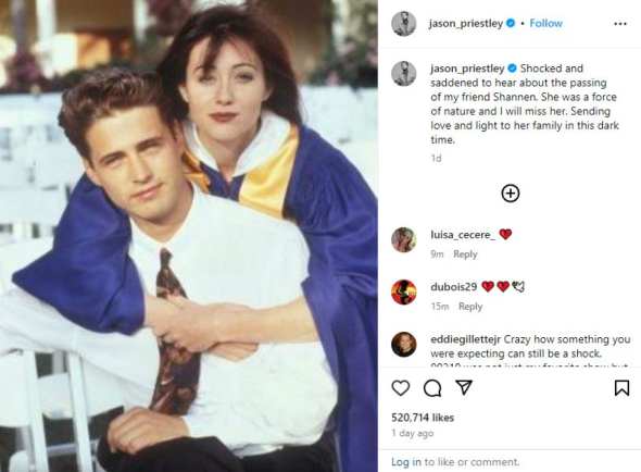 Jason Priestley&amp;Shannen Doherty