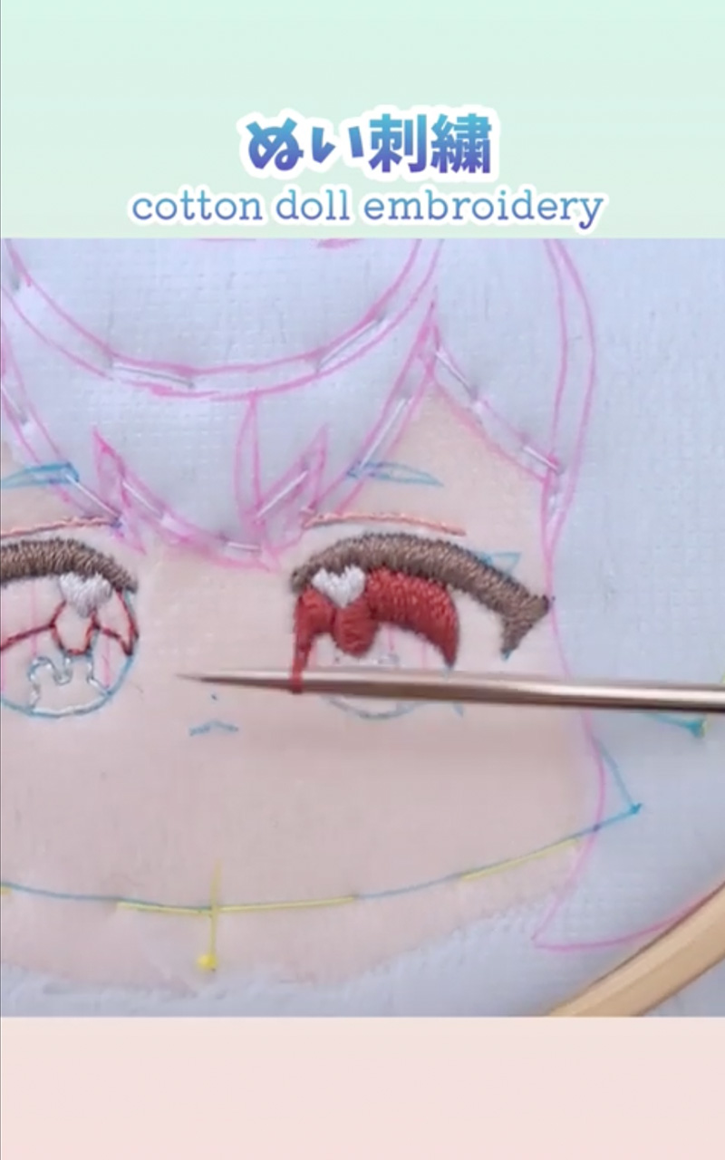ぬいぐるみ作りの達人が“あのキャラの顔”を刺繍すると…… 驚きの立体感に感嘆の嵐「すごい」「無理や…こんな作業」 (l ...