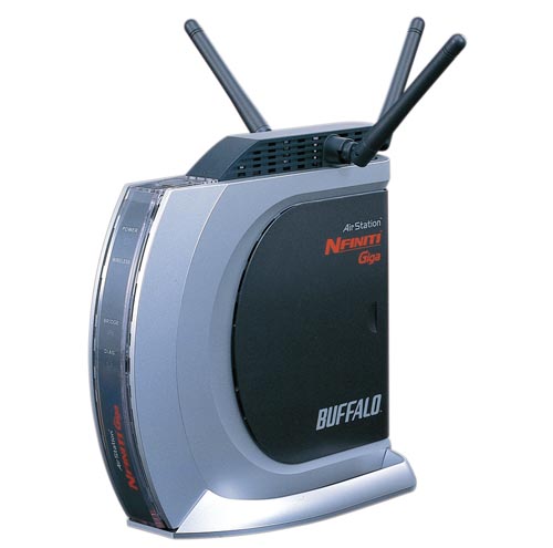 バッファローWiFiルーターネットワークルーターネットワーク機器 バッファロー、有線ギガビット対応の無線LANルータ「WZR-G144NH