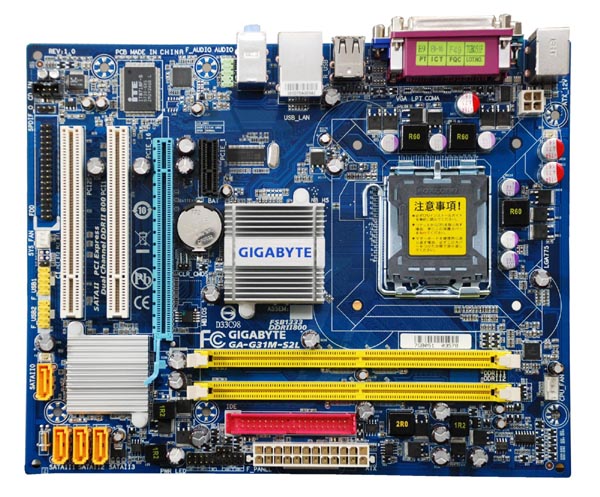 GA-G31M-ES2L（Rev:2.4）LGA775マザーボード 正常動作品 - PCパーツ