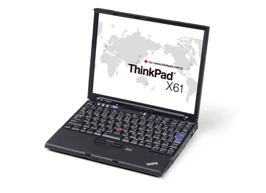 レノボ、「ThinkPad X61」など3製品にPenrynコア搭載モデルを追加 