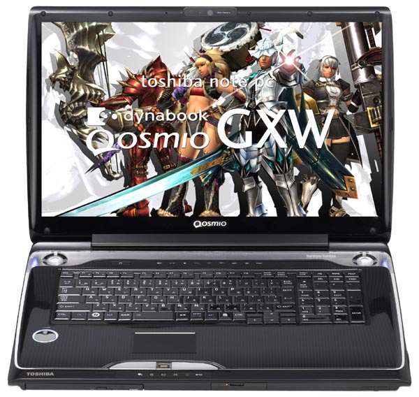 東芝 ハイスペックノート Qosmio Gxw 76gw の モンスターハンター フロンティア 推奨モデルを発売 Itmedia Pc User