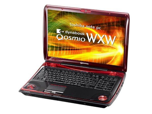 TOSHIBA ノートパソコン QOSMIO 東芝、Webオリジナルハイスペックノート「dynabook Qosmio WXW」の2009