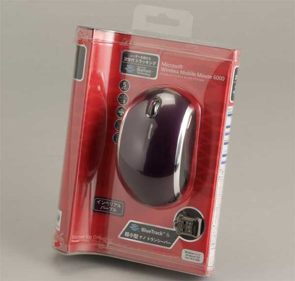 BlueTrackで小型な「Wireless Mobile Mouse 6000」で気分は何色 
