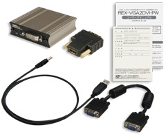 ラトック、USB給電タイプのVGA変換アダプタ「REX-VGA2DVI-PW」発売 