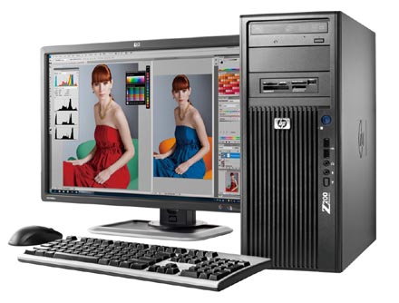日本HP、Core i3／i5搭載対応のエントリーWS「HP Z200 Workstation 